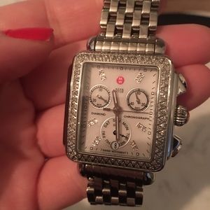 Michele Watch with Diamond and Pearl Face